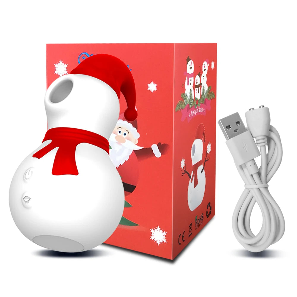 Snowman Clit Sucker Vibrator