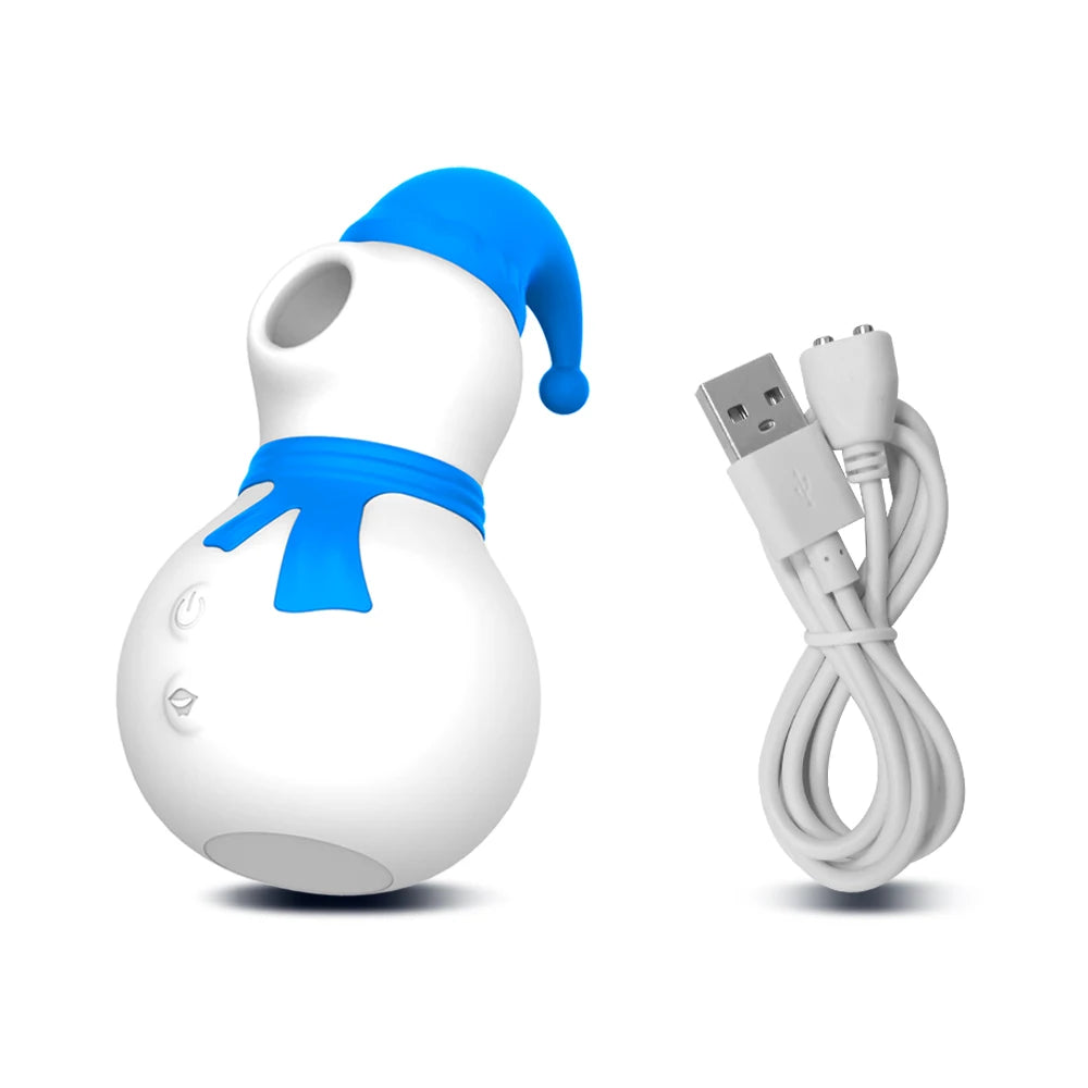 Snowman Clit Sucker Vibrator