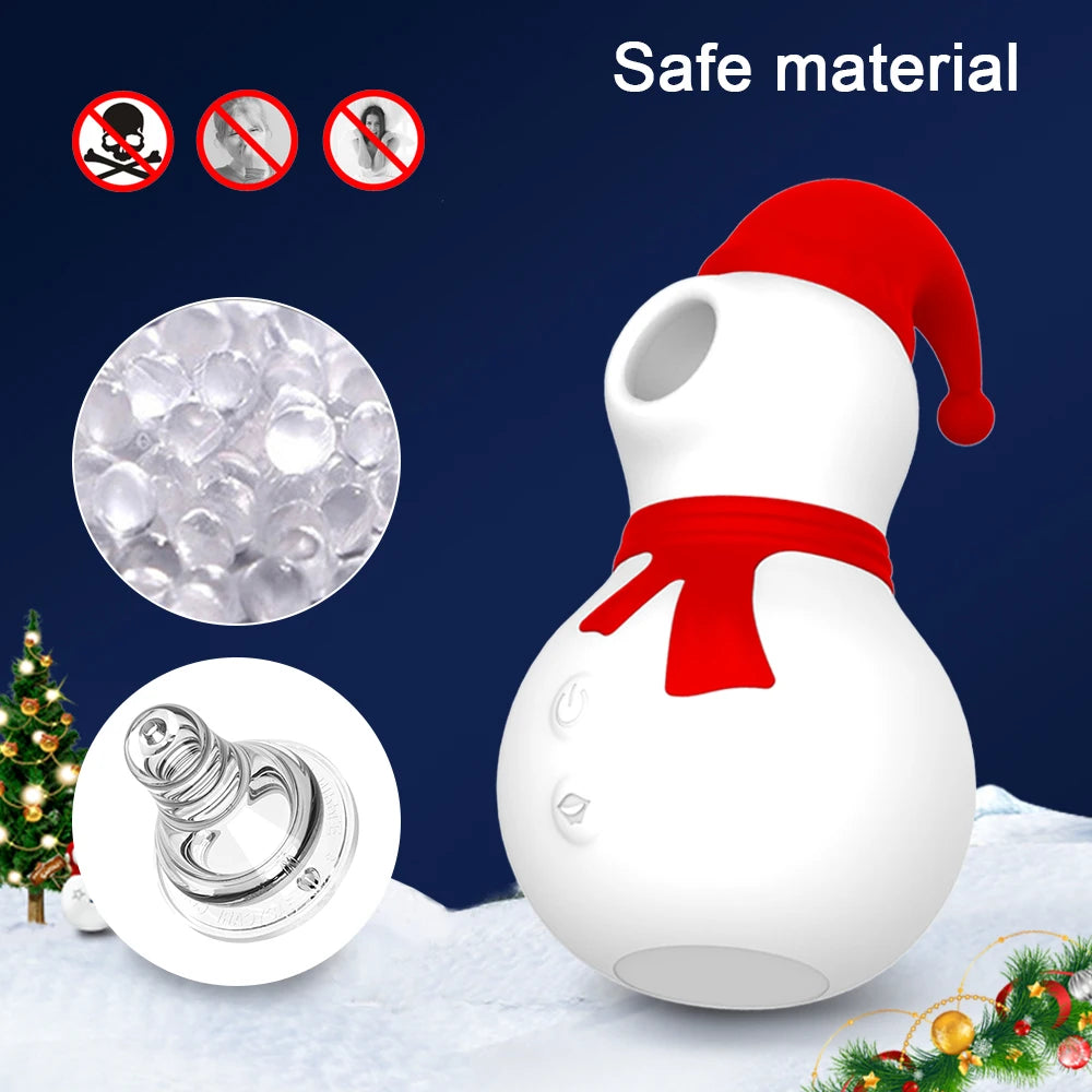 Snowman Clit Sucker Vibrator