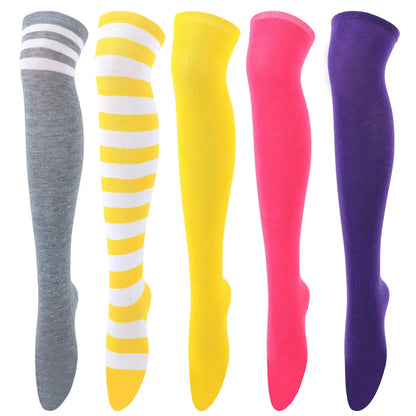 Women striped Christmas socks