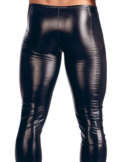 Men Faux Leather Leggings