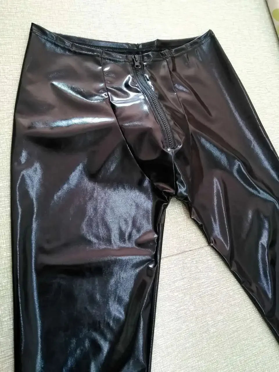 Men Faux Leather Leggings