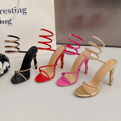 Ankle Strap Open Toe Woman Sandals