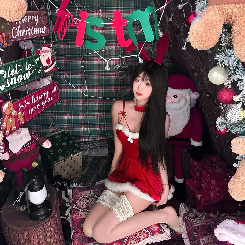 Christmas Lingerie Bunny Dress