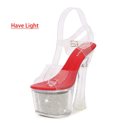 LED Light Up High Heel Sandals