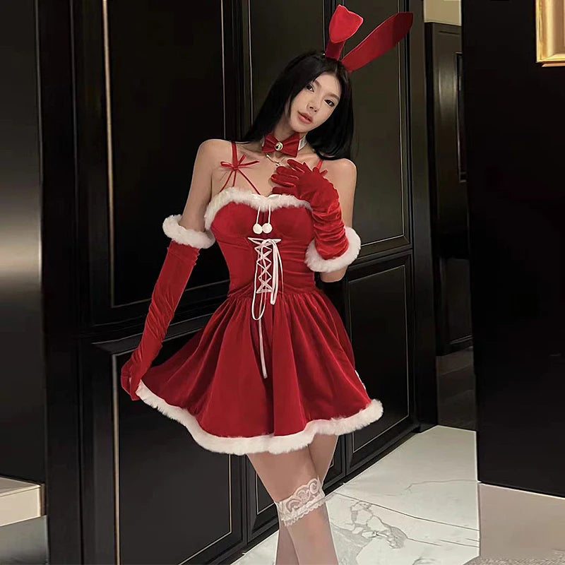 Christmas Lingerie Bunny Dress