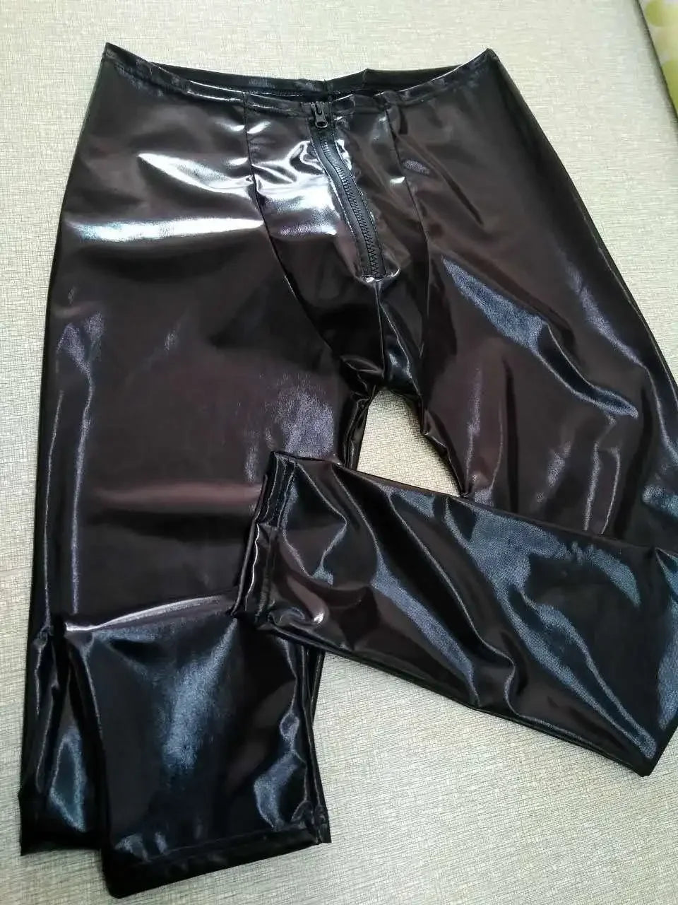 Men Faux Leather Leggings