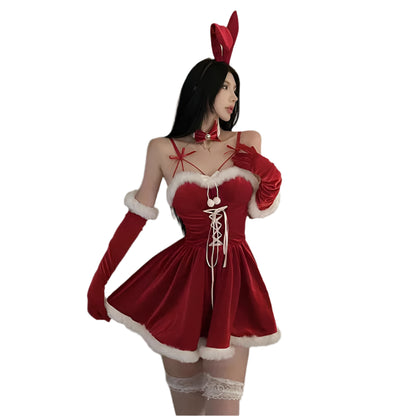 Christmas Lingerie Bunny Dress