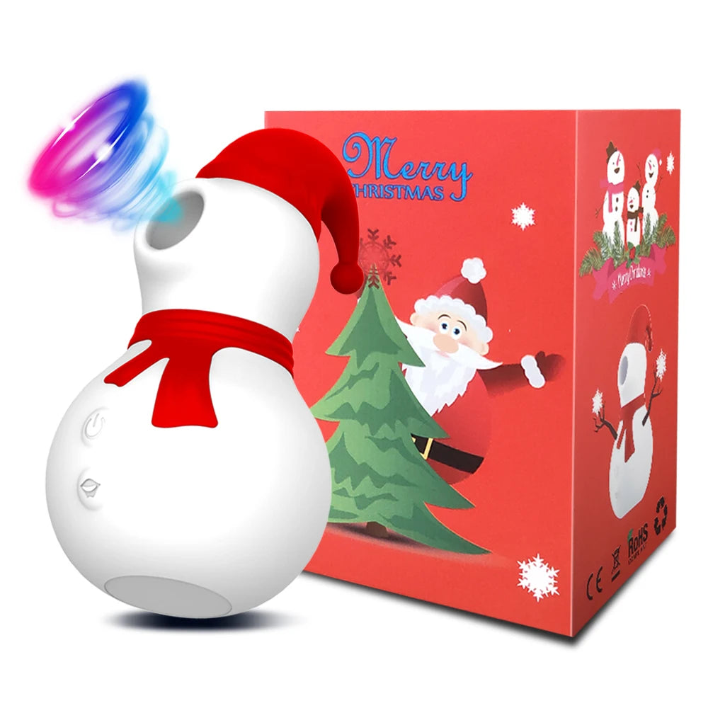 Snowman Clit Sucker Vibrator