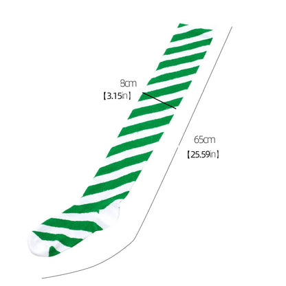 Women striped Christmas socks