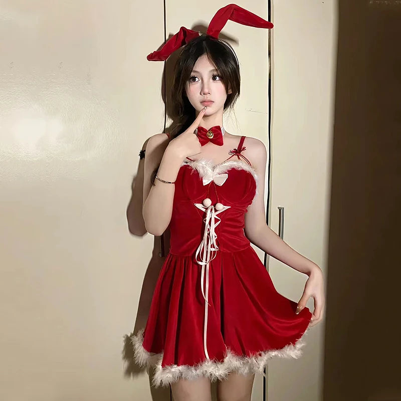 Christmas Lingerie Bunny Dress