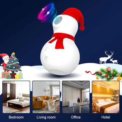Snowman Clit Sucker Vibrator