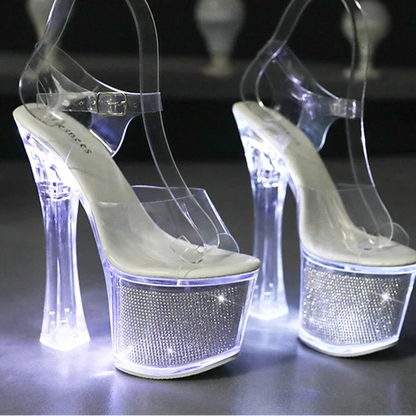 LED Light Up High Heel Sandals