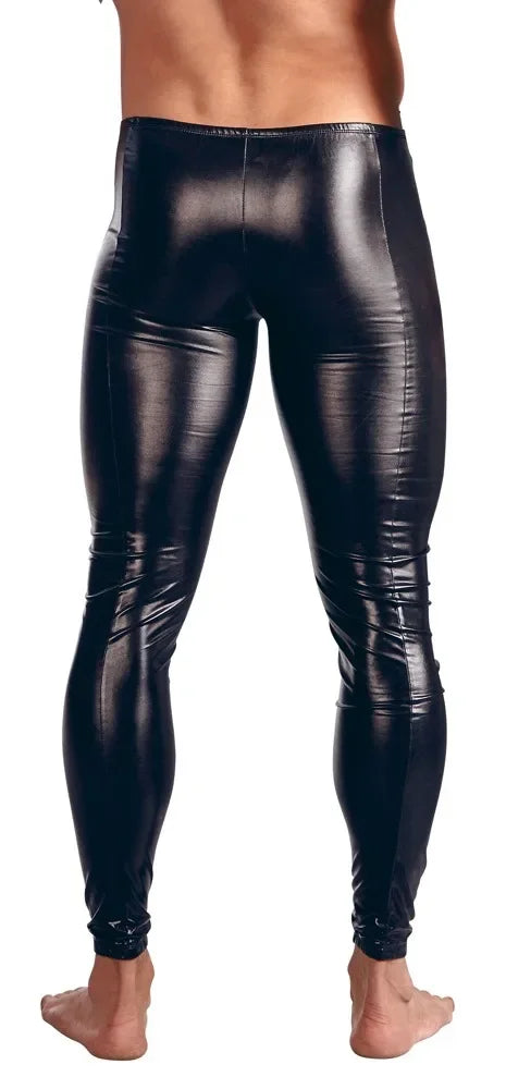 Men Faux Leather Leggings