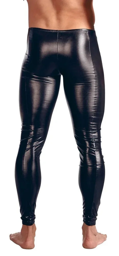 Men Faux Leather Leggings