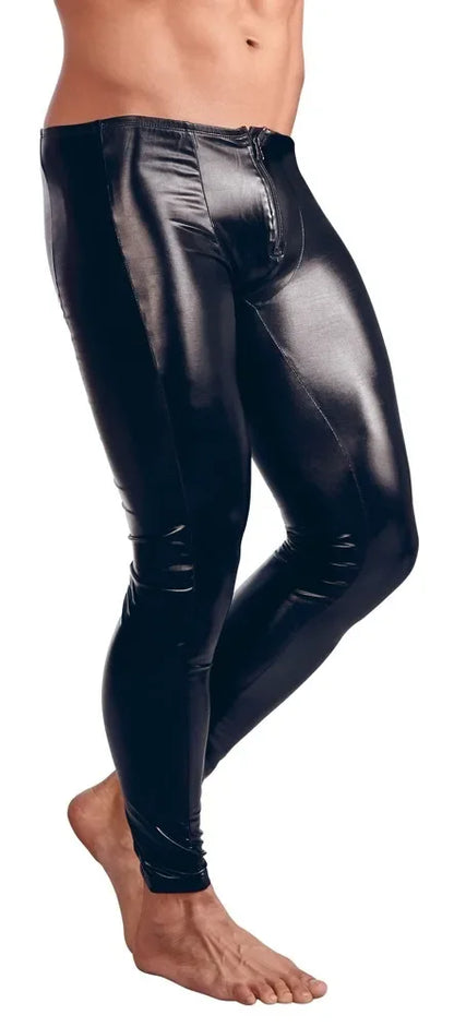 Men Faux Leather Leggings